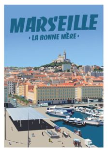 Affiche Marseille Etsy